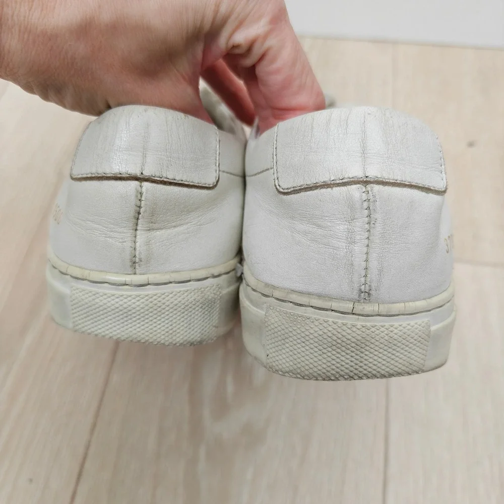 Common Projects Womens Original Achilles Low Sneaker 39 White Leather Minimalist